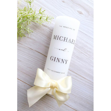 Graceful Wedding Candle| Ginny