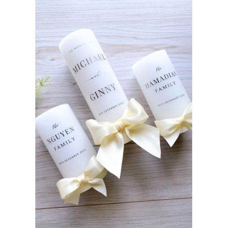 Triple Wedding Candle Set