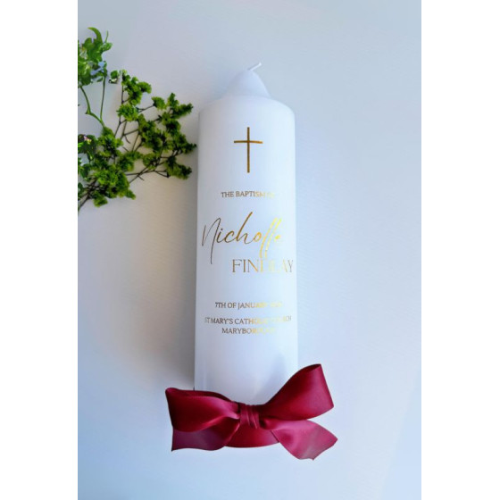 Classic Personalised Candle | Nicholle